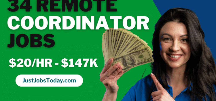 34 Remote Coordinator Jobs