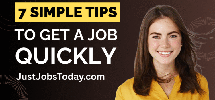 ⭐7 Tips to Get a Job Quickly – Remote & On-Site