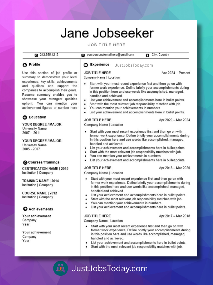 Curriculum vitae curriculum vitae resume examples