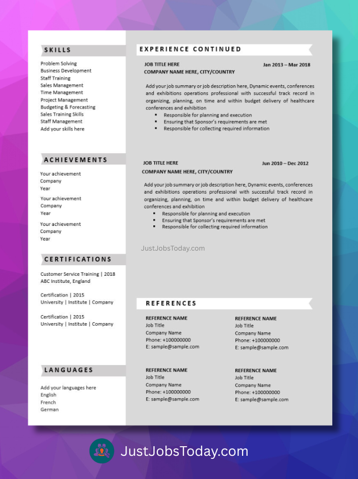 Curriculum vitae curriculum vitae resume examples