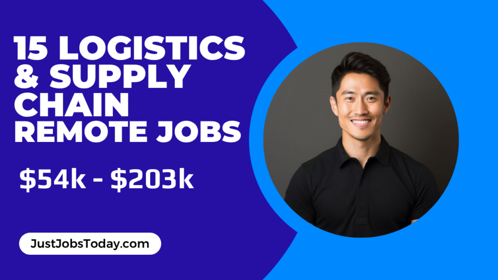 Logistics and supply chain remote jobs