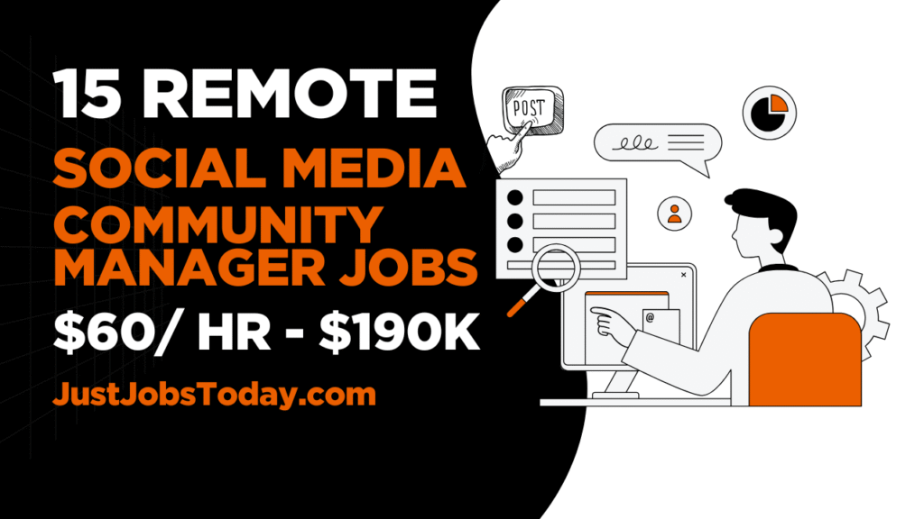 Remote Social Media Community Manager Jobs
