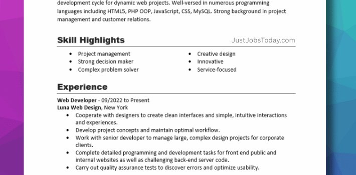 Resume Examples - Albania Resume Template