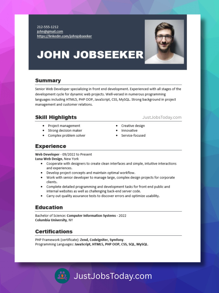 Resume Examples - Albania Resume Template