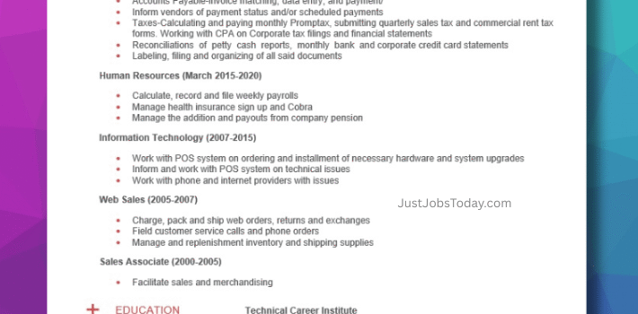 Resume Examples - Argentina Resume Template