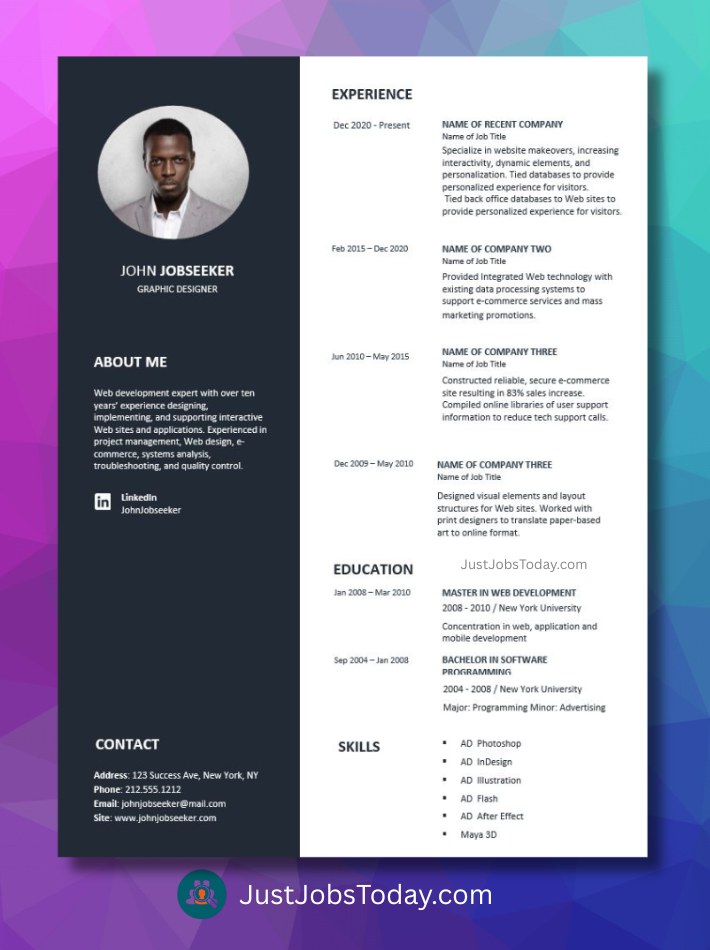 Resume Examples - Austria Resume Template