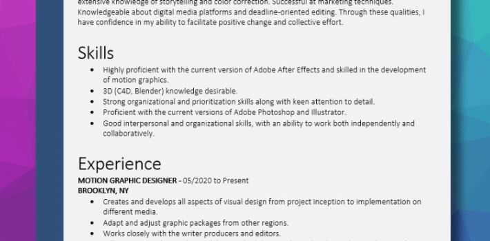 Resume Examples - Brunei Resume Template