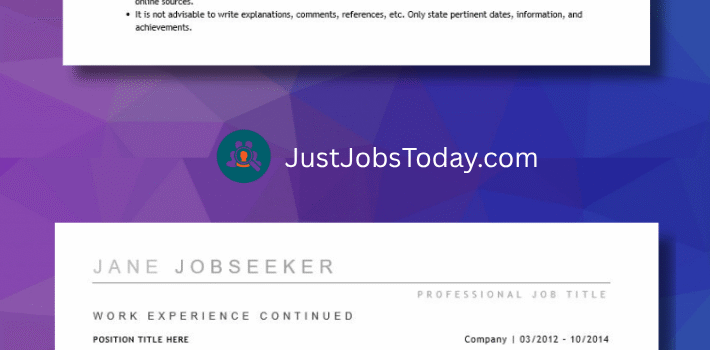 Resume Examples - Cabana Resume Template 2 Pages