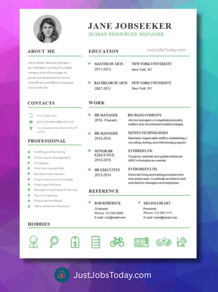 Resume Examples - Cape Verde Resume Template