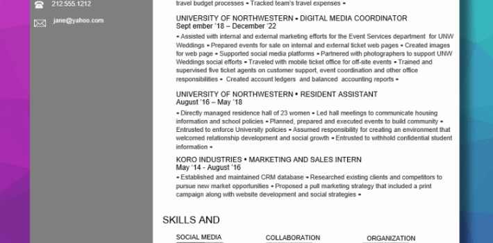 Resume Examples - China Resume Template
