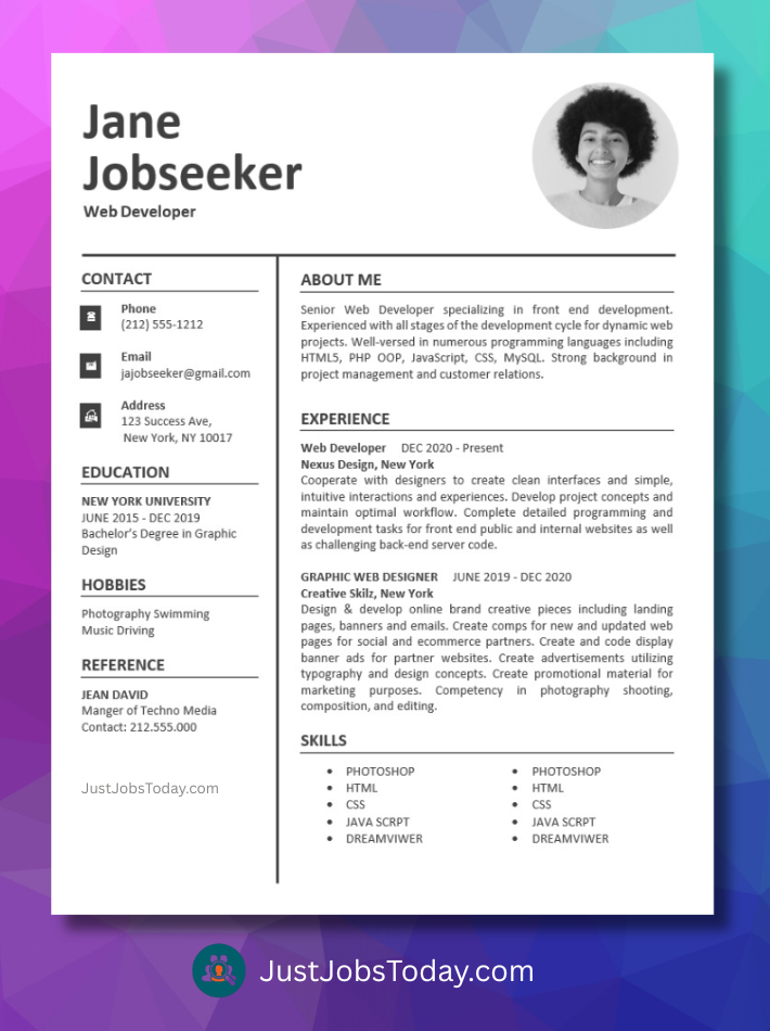 Resume Examples - Cyprus Resume Template