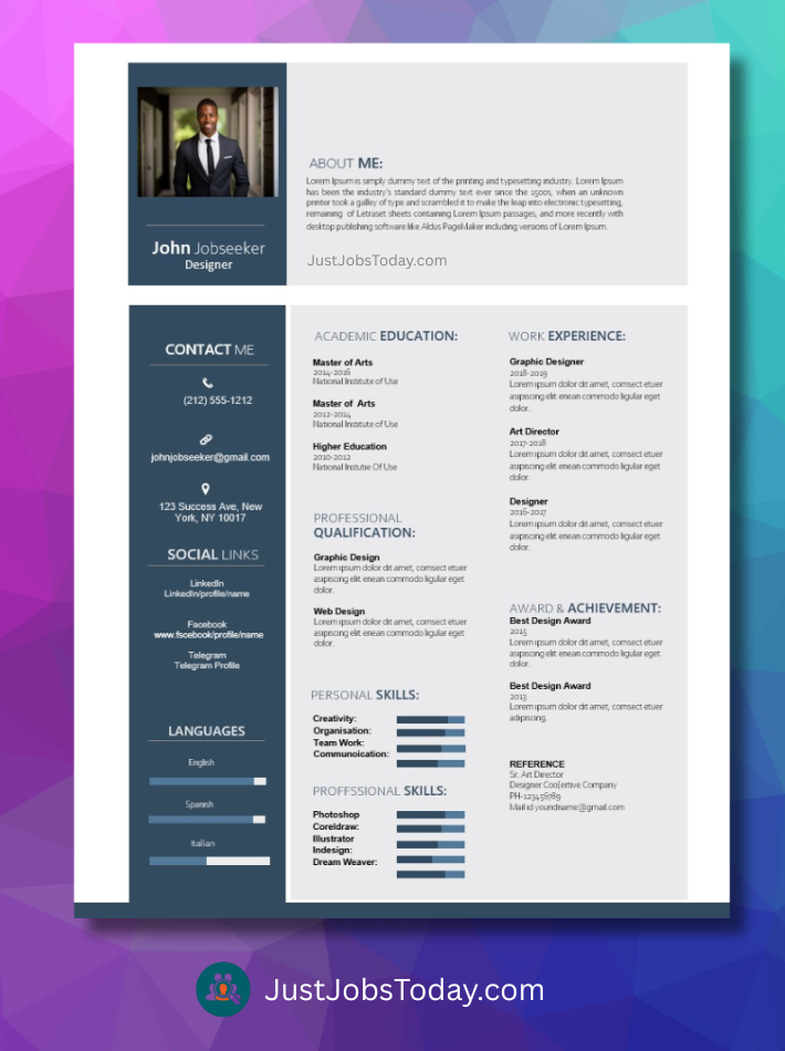 Resume Examples - Eritrea Resume Template