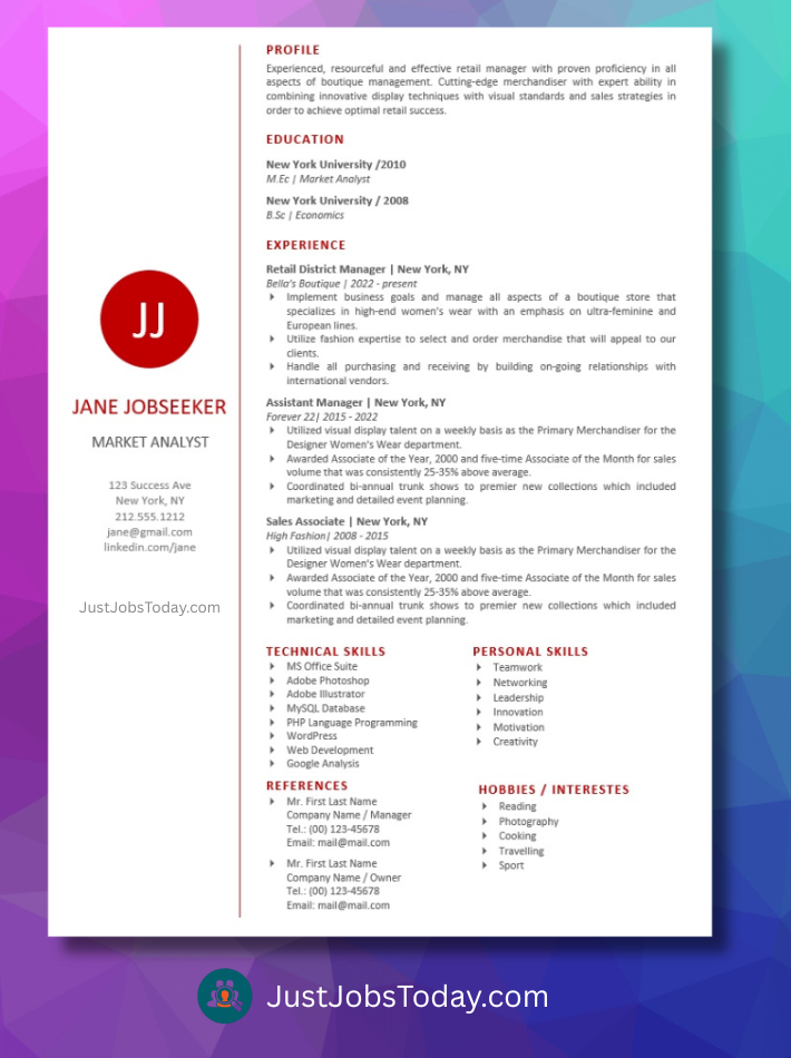 Resume Examples - Ethiopia Resume Template
