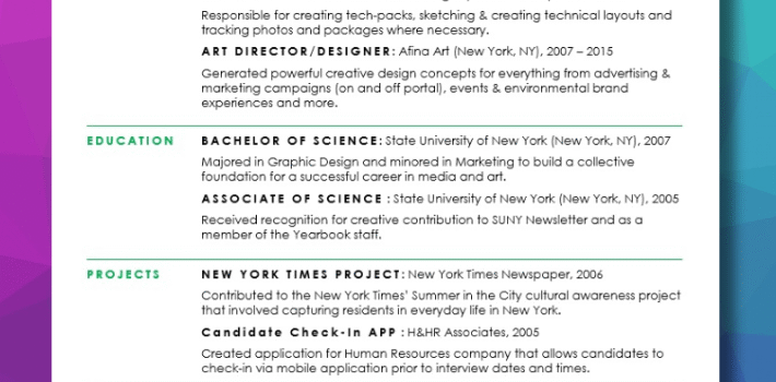 Resume Examples - Freelance Resume Template