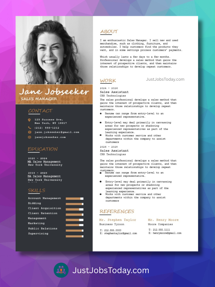 Resume Examples - Ghana Resume Template