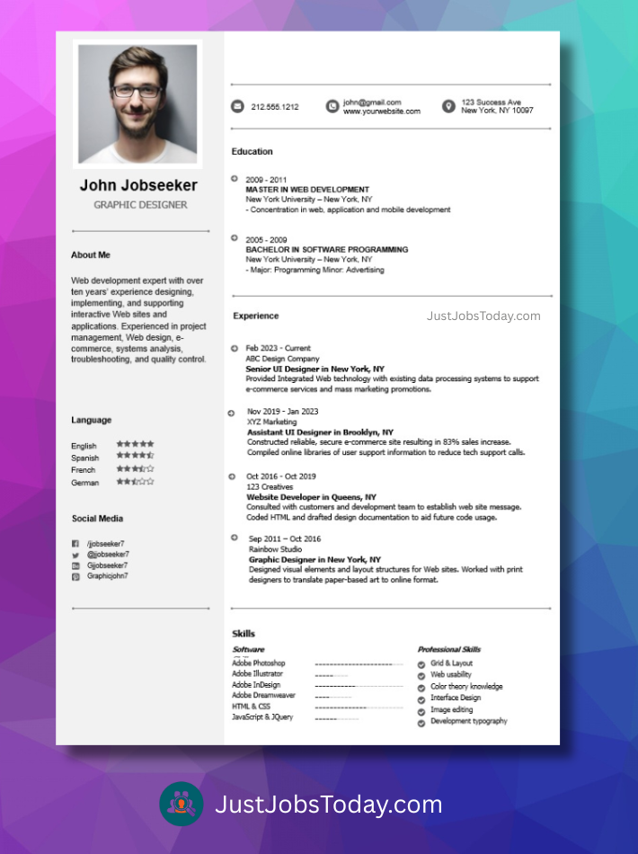 Resume Examples - Greece Resume Template