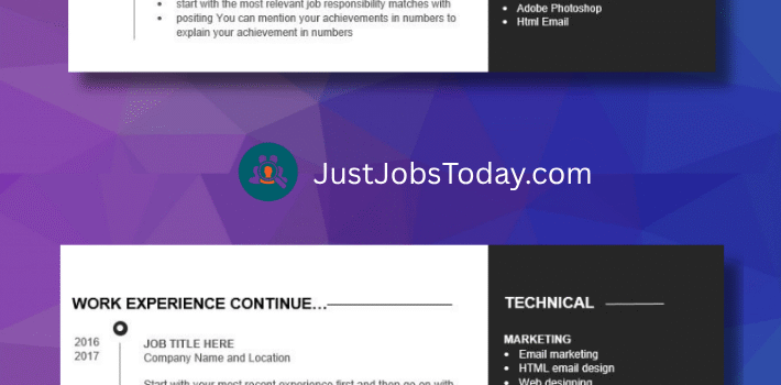 Resume Examples - Guyana Resume Template 2 Pages
