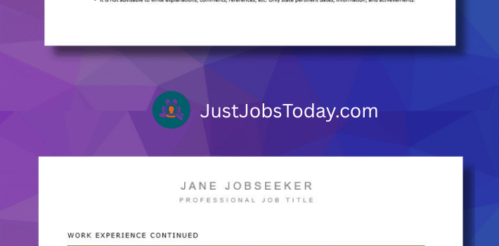 Resume Examples - Japan Resume Template 2 Pages