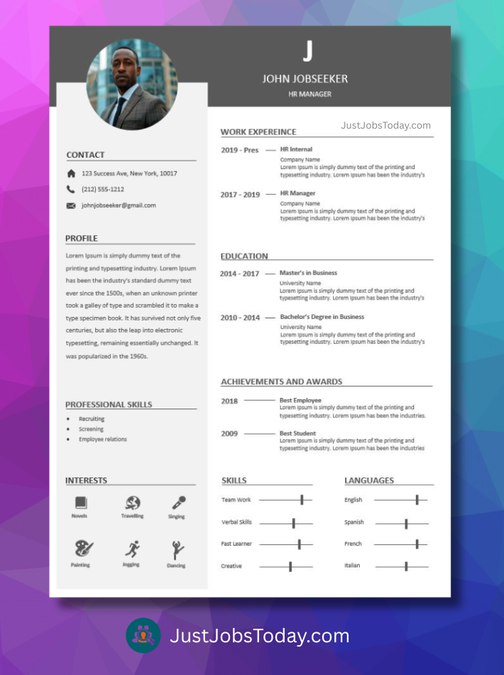 Resume Examples - Liberia Resume Template