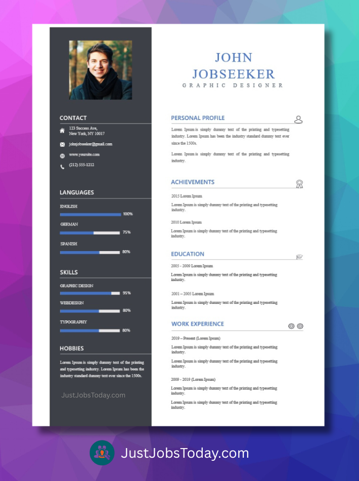 Resume Examples - Luxembourg Resume Template