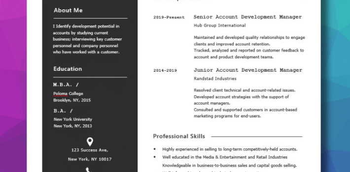 Resume Examples - Madagascar Resume Template