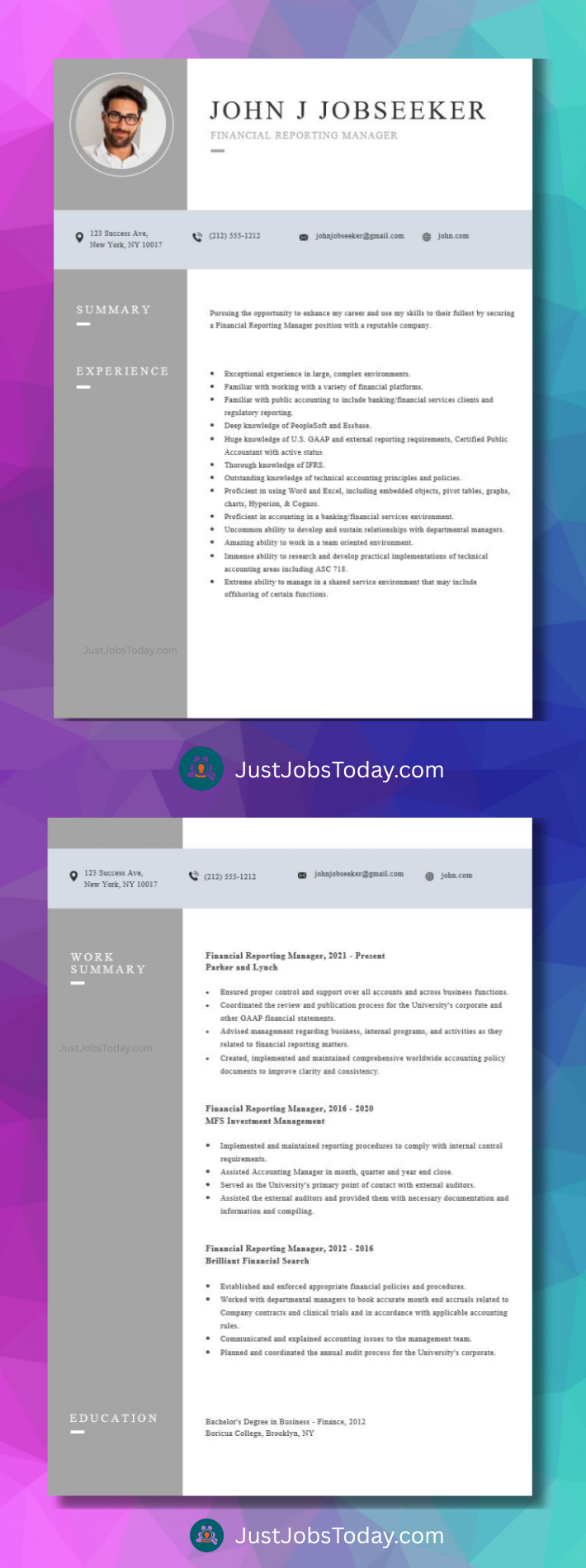 Resume Examples - Malaysia Resume Template 2 Pages