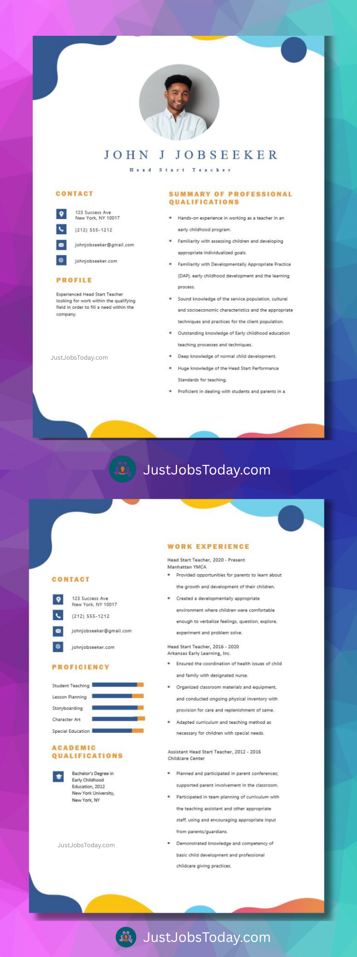 Resume Examples - Moldova Resume Template 2 Pages