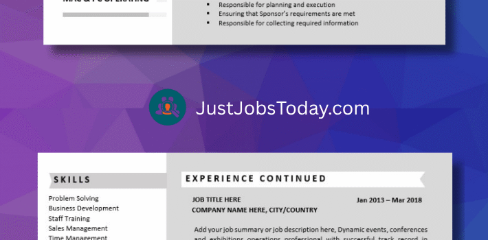 Resume Examples - Paraguay Resume Template 2 Pages
