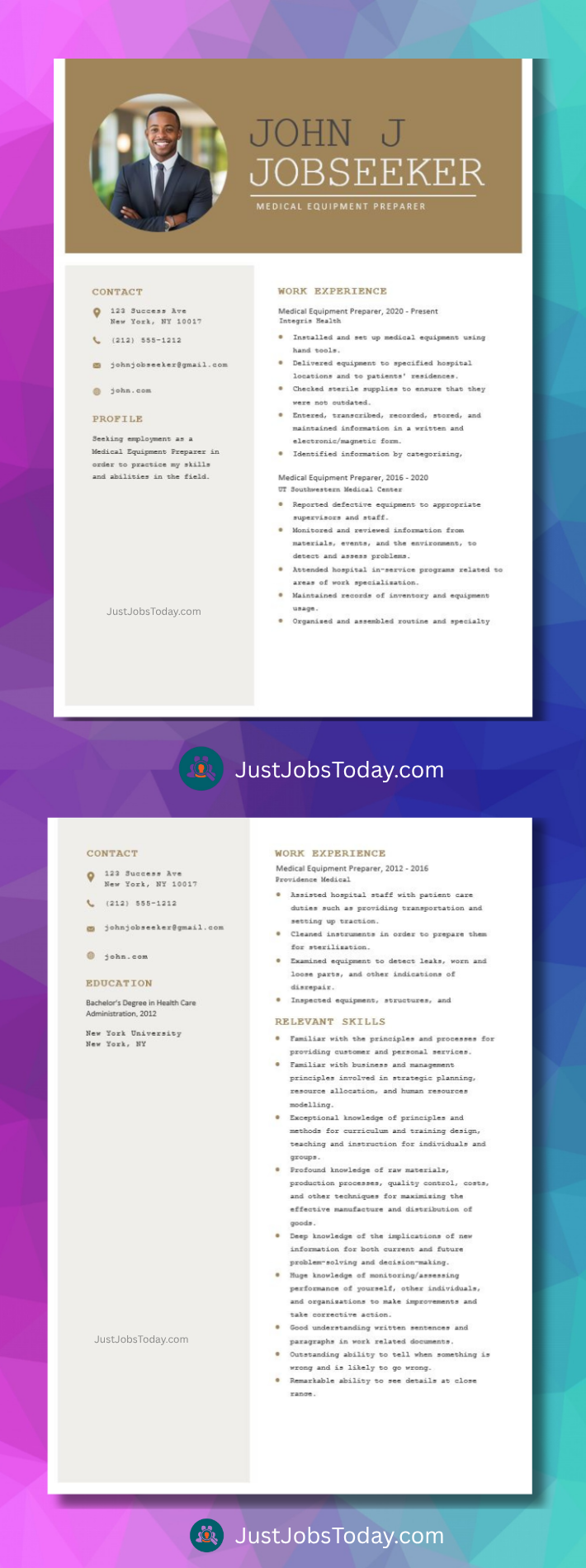 Resume Examples - Rwanda Resume Template 2 Pages