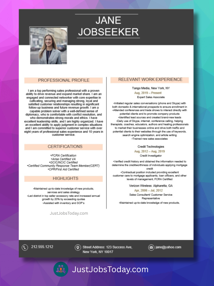 Resume Examples - Turkey Resume Template
