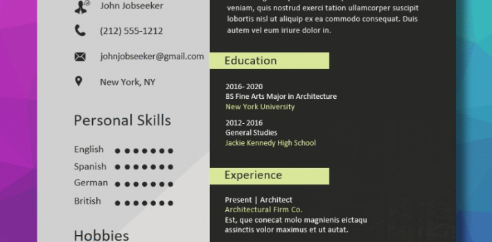 Resume Examples - Yemen Resume Template