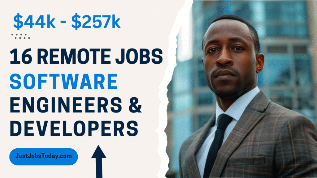 16 Remote Jobs for Software Engineers/ Developers
