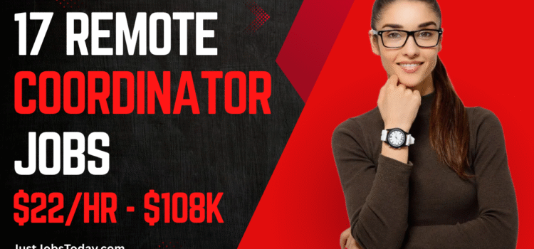 17 Remote Coordinator Jobs
