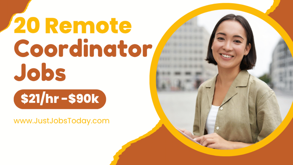 20 Remote Coordinator Jobs