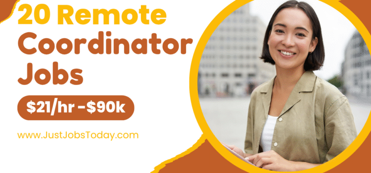 20 Remote Coordinator Jobs