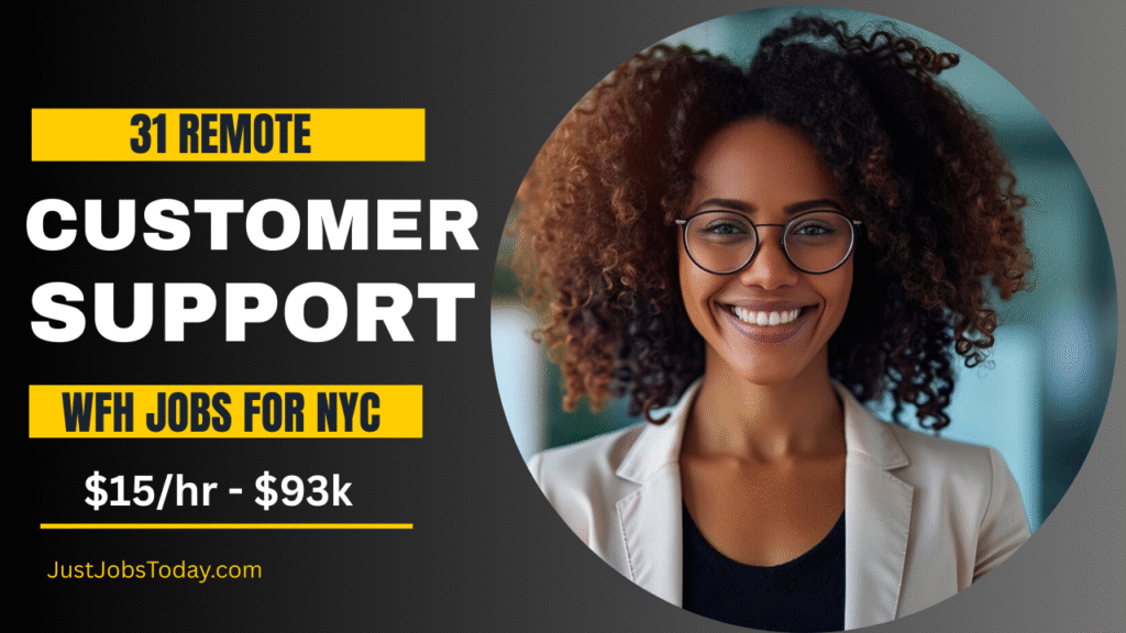 Customer Support Remote Jobs for New York