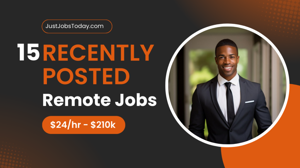 Recently Posted Remote Jobs