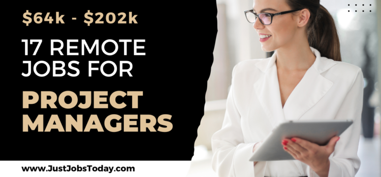17 Remote Jobs for Project Managers