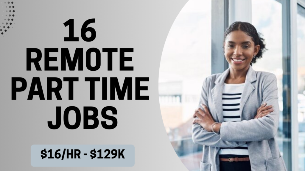 Remote Part Time Jobs