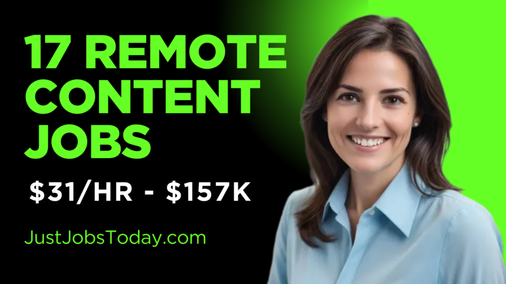 Remote Content Jobs