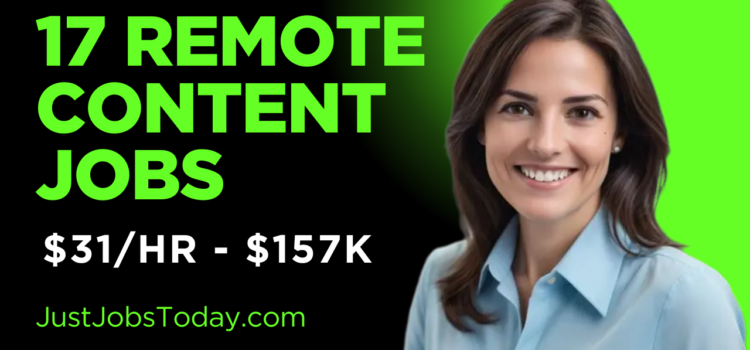 17 Remote Content Jobs