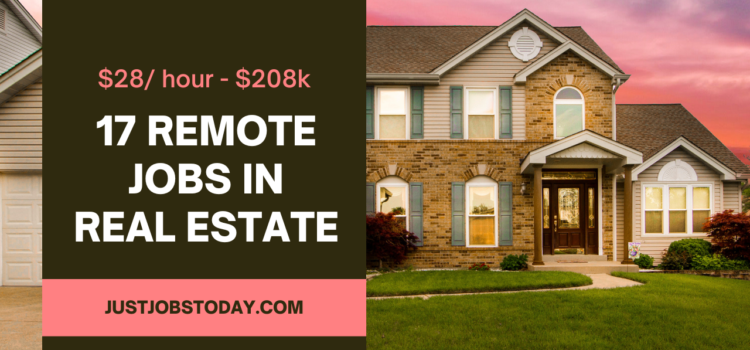 17 Remote Jobs in Real Estate