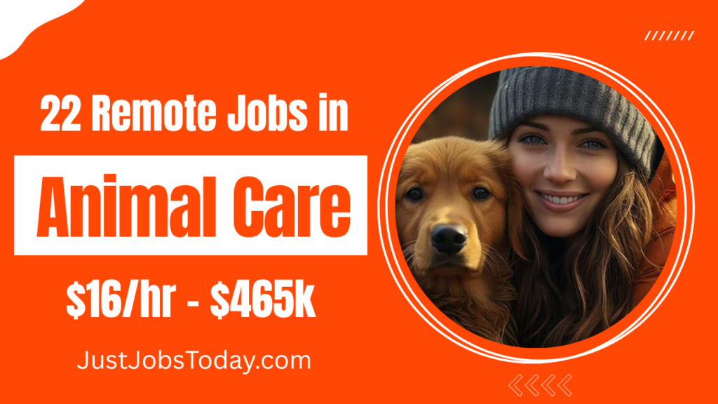 Remote Jobs in Animal Care
