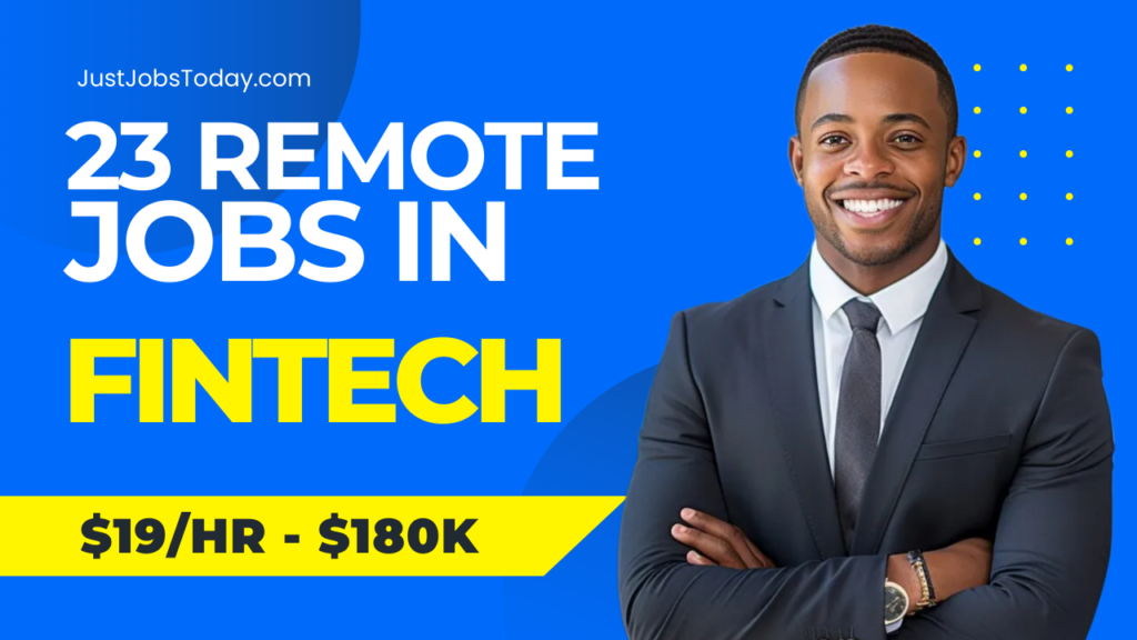 Remote Jobs in Fintech