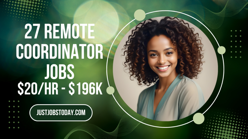 Remote Coordinator Jobs