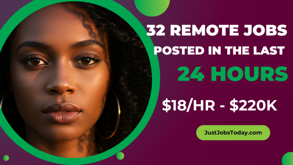 Remote Jobs Posted in the Last 24 Hours