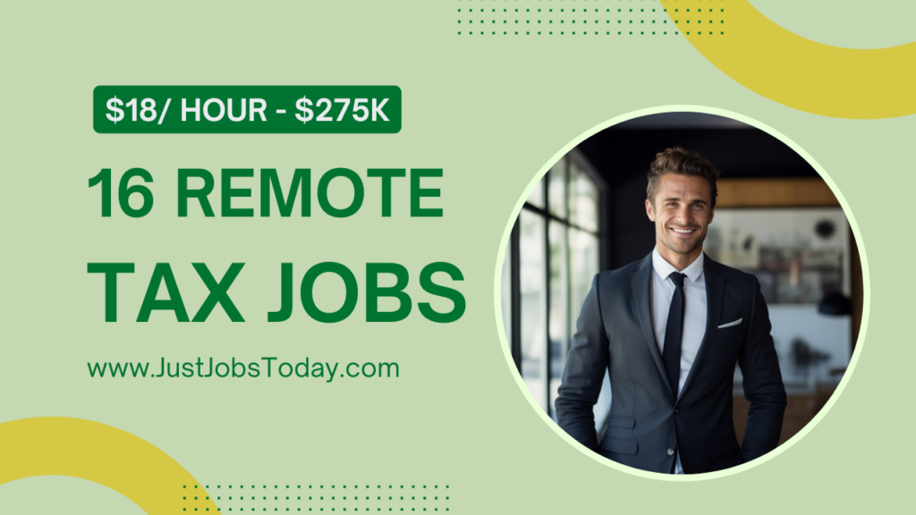Remote Tax Jobs