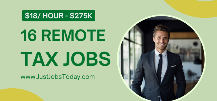 16 Remote Tax Jobs