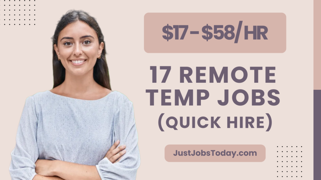 Remote Temp Jobs 