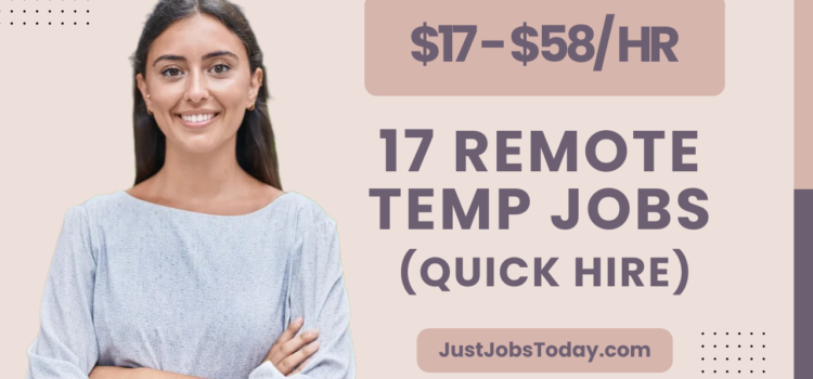 17 Remote Temp Jobs You Can Start Quickly